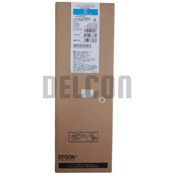 Bolsa De Tinta Epson T05B200 Color Cyan, Compatible Con Impresoras Epson WorkForce Pro WF-C878R / Pro WF-C879R Series, Rendimiento 50.000 Páginas.