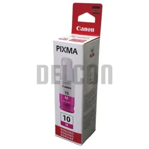 Botella De Tinta Canon GI-10 Magenta, Para Impresoras Canon Pixma G6010 / G6011 / G7010 /  GM2010 / GM2011, Rendimiento 7.700 Páginas.