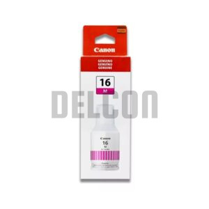 Botella De Tinta Canon GI-16 M Color Magenta, Para Impresoras Canon Maxify GX3010 / GX4010 / GX5010 / GX6010 / GX7010, Rendimiento 9.000 Páginas.