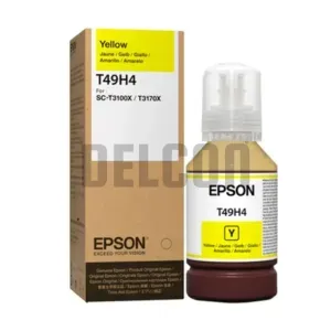 Botella De Tinta Epson T49H400 (T49H4) Color Amarillo, Compatible Con Impresora e Plotter Epson SureColor SC-T3100X / SC-T3170X, Rendimiento 6.000 Páginas.