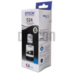 Botella De Tinta Epson T524120-AL [T524] Color Negro, Compatible Con Impresoras Epson EcoTank L15150 / L15160, Rendimiento 7.500 Páginas.