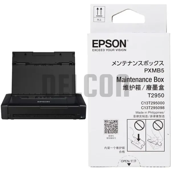 Caja De Mantenimiento Epson T295000/PXMB5 [C13T295000] Compatible Con Impresora Portatil De Tinta Epson WorkForce WF-100 / WF-110.