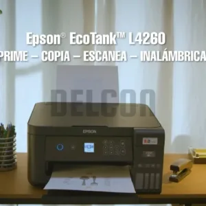 Impresora Multifuncional Epson Ecotank L4260 Wifi Duplex, Imprime/Copia/Escanea, Con Pantalla LCD a Color De 1,44". Peso 5.5 Kilos, Garantía 2 Años.