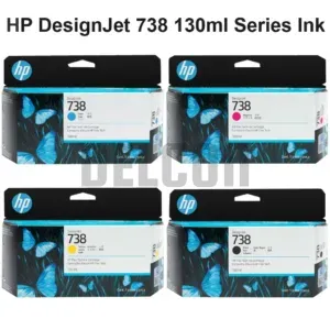 Cartucho De Tintas Hp 738 | 498N4A | 498N5A | 498N6A | 498N7A | Color Negro Cyan Magenta Amarillo, Para Plotter Hp DesignJet T850 / T950 MFP Series,