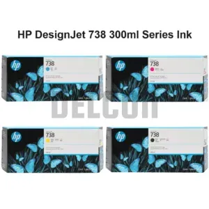 Cartucho De Tintas Hp 738 498N8A | 676M6A | 676M7A | 676M8A | Color Negro Cyan Magenta Amarillo, Para Plotter Hp DesignJet T850 / T950 MFP Series,