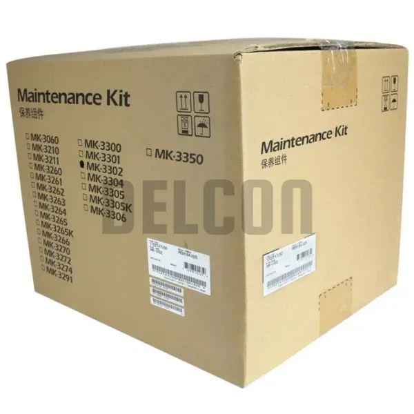 Kit De Mantenimiento Kyocera MK-3302 Black, Compatible Con Impresoras Kyocera Ecosys M3655idn / M3660idn / P3155dn, Rendimiento 500.000 Páginas