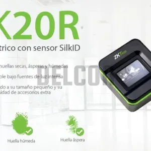 Lector Biometrico De Huella Digital Zkteco SLK20R USB, Color Negro, Material PVC, Metal, Certificado FBI / Homologado por la RENIEC.