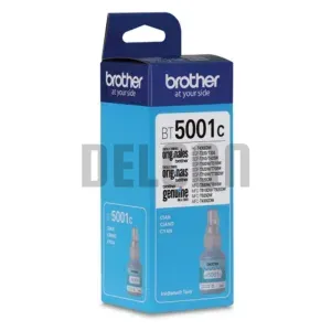 Tinta Brother BT5001C Cyan . Compatible Con Impresoras Brother T420W-V / T426W / T910DW / T920DW / T4500DW. Rendimiento 5.000 Páginas.