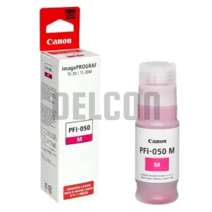 Tinta Canon PFI-050 M Color Magenta, Compatible Con Impresora Canon ImagePROGRAF TC-20 / iPF TC-20M, Rendimiento 7.300 Páginas.