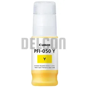 Tinta Canon PFI-050 Y Color Amarillo, Compatible Con Impresora Canon ImagePROGRAF TC-20 / iPF TC-20M, Rendimiento 7.300 Páginas.