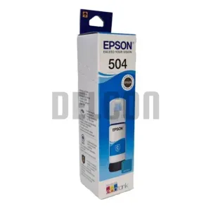 Botella De Tinta Epson T504220-AL Color Cyan, Compatible Con Impresoras Epson Ecotank L4150 / L4160 / L4260 / L6270/ L14150, Rendimiento 6.000 Páginas.