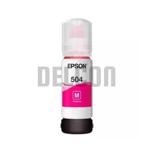 Botella De Tinta Epson T504320-AL Color Magenta, Compatible Con Impresoras Epson Ecotank L4150 / L4160 / L4260 / L6270/ L14150, Rendimiento 6.000 Páginas.