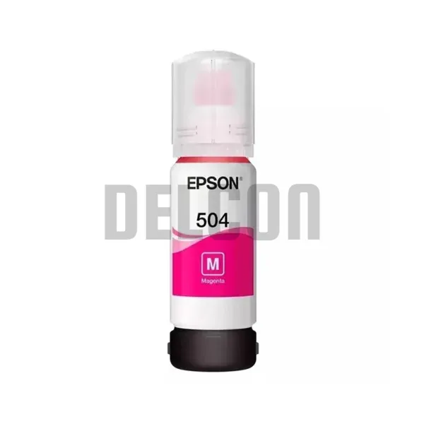 Botella De Tinta Epson T504320-AL Color Magenta, Compatible Con Impresoras Epson Ecotank L4150 / L4160 / L4260 / L6270/ L14150, Rendimiento 6.000 Páginas.