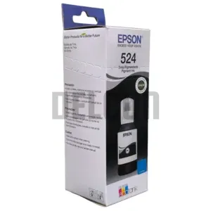 Botella De Tinta Epson T524120-AL [T524] Color Negro, Compatible Con Impresoras Epson EcoTank L15150 / L15160, Rendimiento 7.500 Páginas.