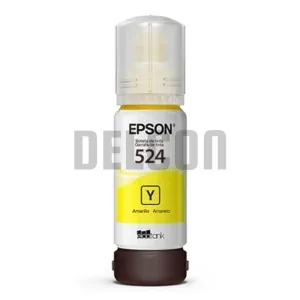 Botella De Tinta Epson T524420-AL [T524] Color Amarillo, Compatible Con Impresoras Epson EcoTank L15150 / L15160, Rendimiento 6.000 Páginas.