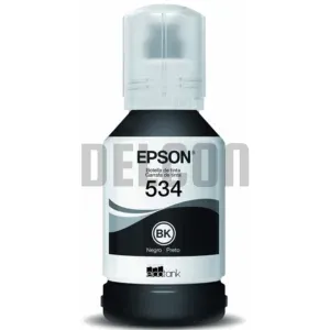 Tinta Epson T534120-AL Negro, Compatible Con Impresoras Epson EcoTank M1100 / M1120 / M1180 / M2140 / M2170 / M3170 / M3180, Rendimiento 6.000 Páginas.