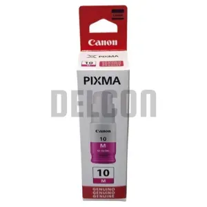 Botella De Tinta Canon GI-10 Magenta, Para Impresoras Canon Pixma G6010 / G6011 / G7010 /  GM2010 / GM2011, Rendimiento 7.700 Páginas.