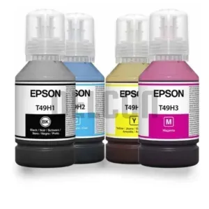 Pack De Tintas Epson T49H (T49H1|T49H2|T49H3|T49H4) Para Impresora e Plotter Epson SureColor SC-T3100X / SC-T3170X, Color Negro Cyan Magenta Amarillo.