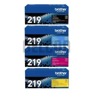 Juego De Toner Brother TN219 [TN219BK | TN219C | TN219M | TN219Y] Negro Cyan Magenta Amarillo, Para Brother HL-L3280CDW / DCP-L3560CDW / MFC-L3760CDW.