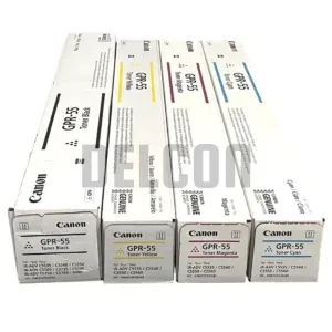 Toner Canon GPR-55 Original, Para Canon iR ADV C5535i / C5540i / C5550i / C5560i / DX C5740i / C5750i / C5760i. Color Negro Cyan Magenta Amarillo.