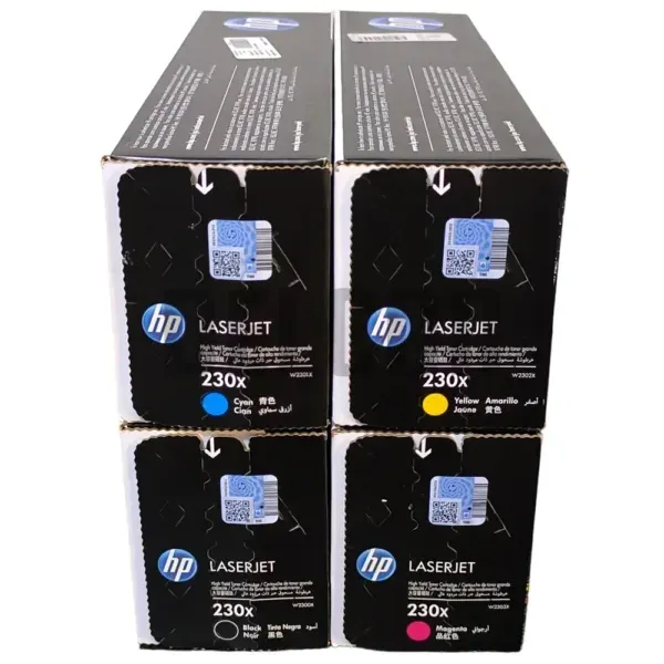 Toner Hp 230X [W2300X] [W2301X] [W2302X] [W2303X] Para Impresoras HP Color LaserJet Pro 4203dw / MFP 4303fdw, Color Negro Cyan Magenta Amarillo.