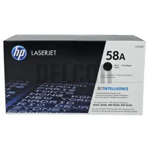 Toner Hp 58A CF258A Black, Compatible Con Impresoras HP LaserJet Pro M404dn / M404dw / M404n / M428fdn / M428fdw. Rendimiento 3.000 Páginas.