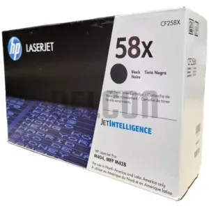 Toner Hp 58X CF258X Black, Compatible Con Impresoras Multifunción HP LaserJet Pro M404dn / M404dw / M404n / M428fdn / M428fdw, Rendimiento 10.000 Páginas.