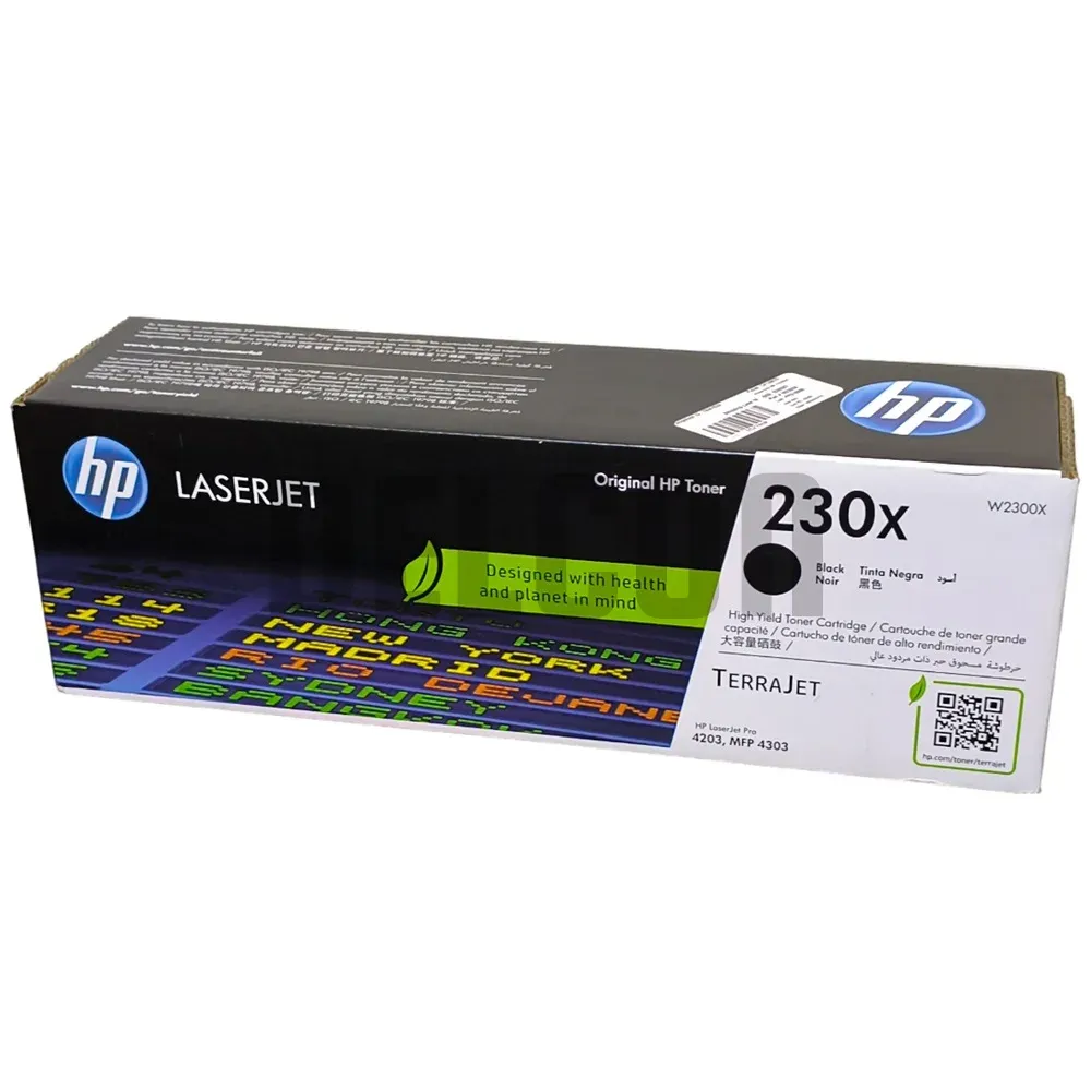 Toner Hp W2300X 230X Color Negro, Compatible Con Impresoras Hp Color LaserJet Pro 4203dw / Pro MFP 4303fdw. Rendimiento 7.500 Páginas.