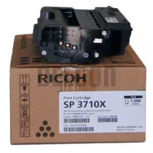 Toner Ricoh SP 3710X Series (408284) Black, Compatible Con Impresoras Ricoh SP 3710DN / SP 3710SF / M 320F / P 311, Rendimiento 7.000 Paginas.