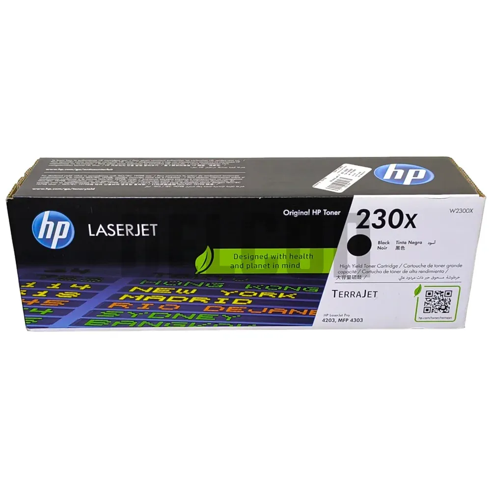 Toner Hp W2300X 230X Color Negro, Compatible Con Impresoras Hp Color LaserJet Pro 4203dw / Pro MFP 4303fdw. Rendimiento 7.500 Páginas.