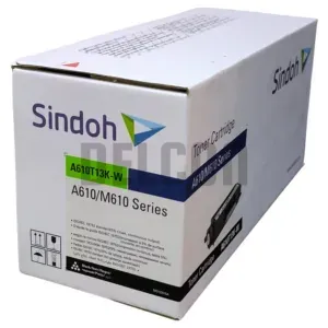 Toner Sindoh A610T13K-WH Black, Compatible Con Impresoras Sindoh A611dn / M610 / M611 / M612 / M613, Rendimiento 13.000 Páginas.